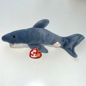 CRUNCH TY beanie baby shark toy collectible plush